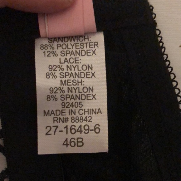 Black plus size bra - Picture 7 of 8